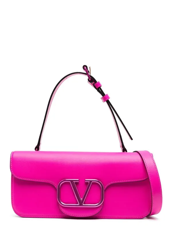 Valentino Garavani VLOGO Signature axelväska - Rosa