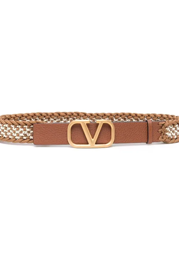 Valentino Garavani VLogo Signature bälte - Brun
