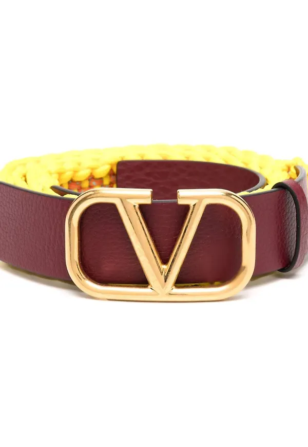 Valentino Garavani VLogo Signature bälte - Gul