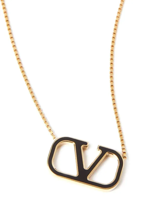 Valentino Garavani VLOGO Signature halsband - Guldfärgad