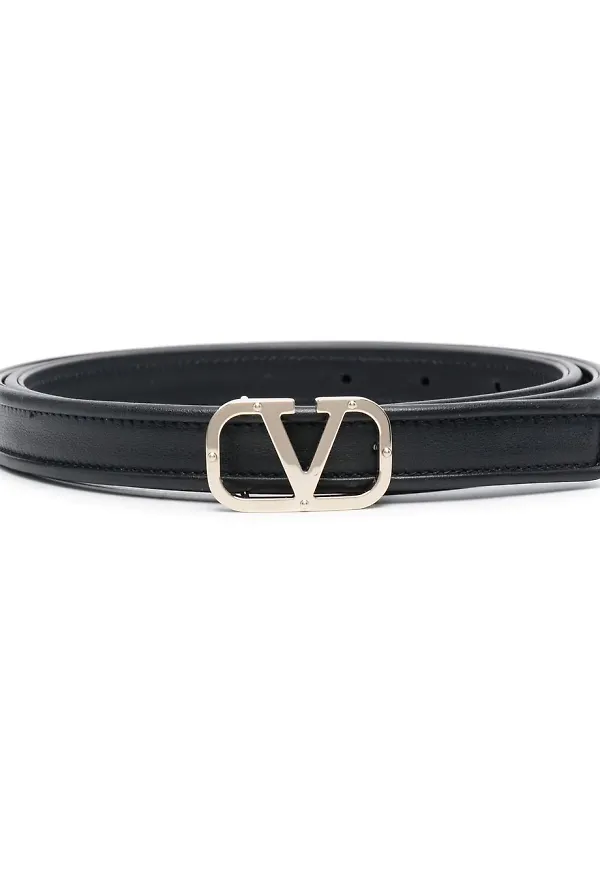 Valentino Garavani VLogo Signature läderbälte - Svart