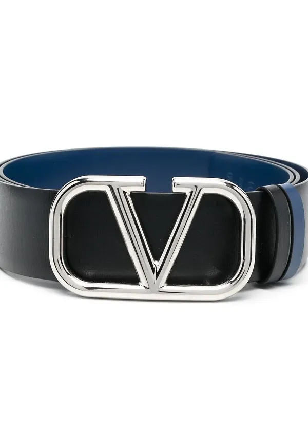 Valentino Garavani VLogo Signature läderbälte - Svart