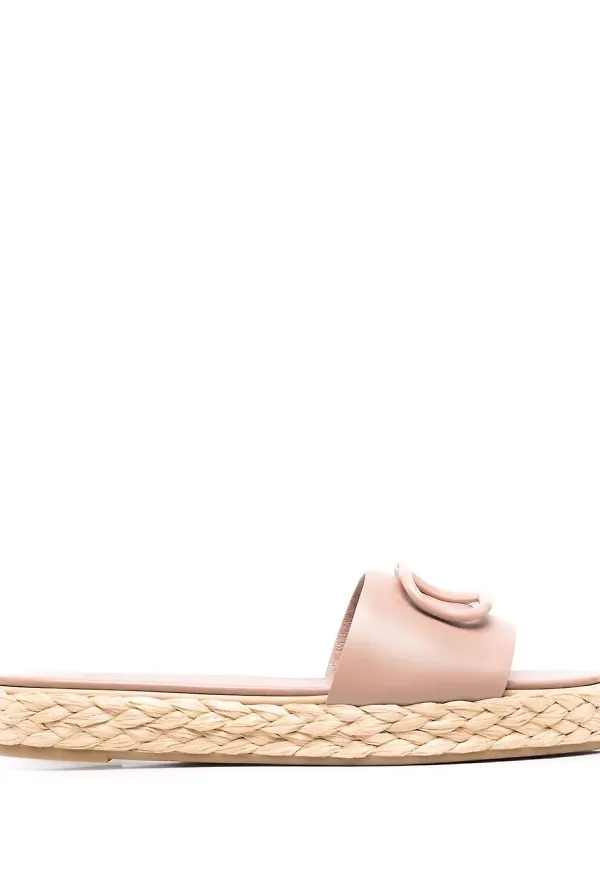 Valentino Garavani VLOGO Signature toffelsandaler - Rosa