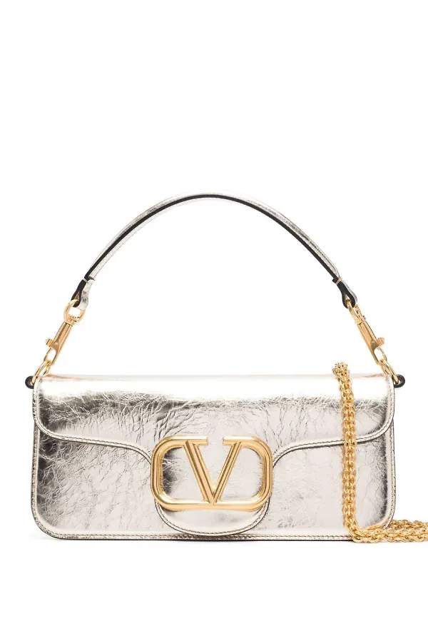 Valentino Garavani VLogo Signature totebag - Guldfärgad