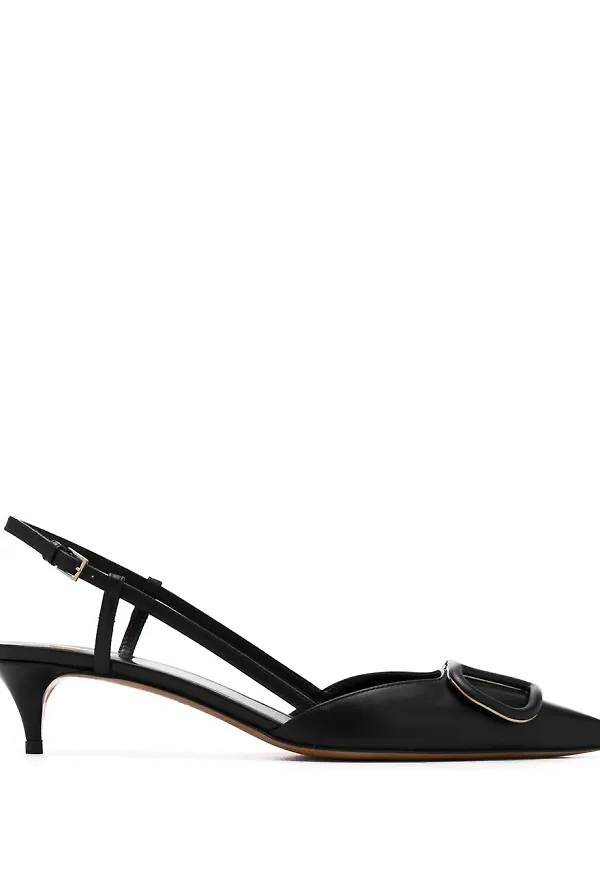 Valentino Garavani VLOGO slingback-pumps - Svart