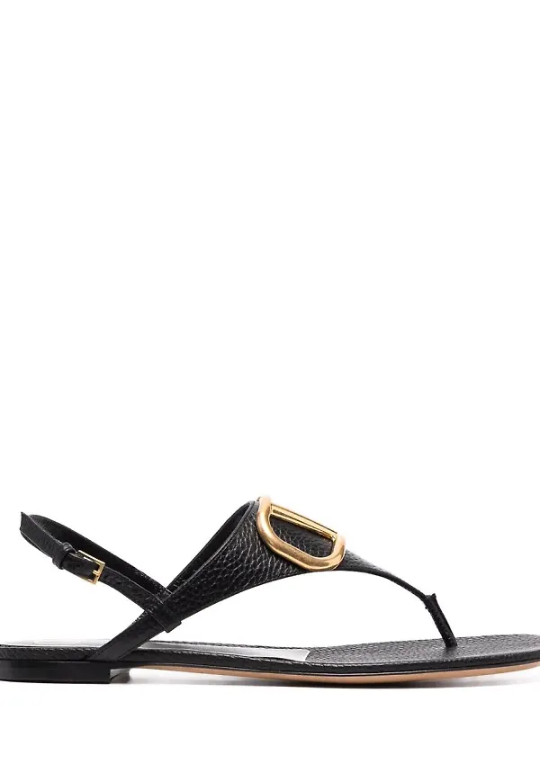 Valentino Garavani VLogo slingback-sandaler - Svart