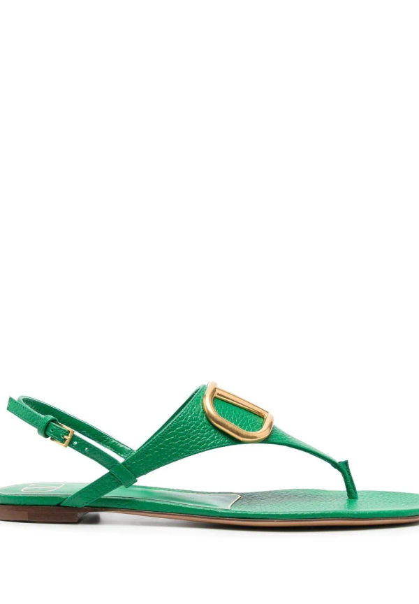 Valentino Garavani VLogo slingback sandals - Grön
