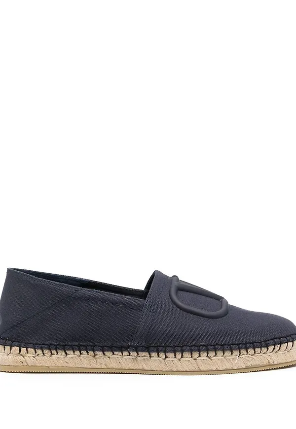 Valentino Garavani VLOGO slip on-espadrillos - Blå