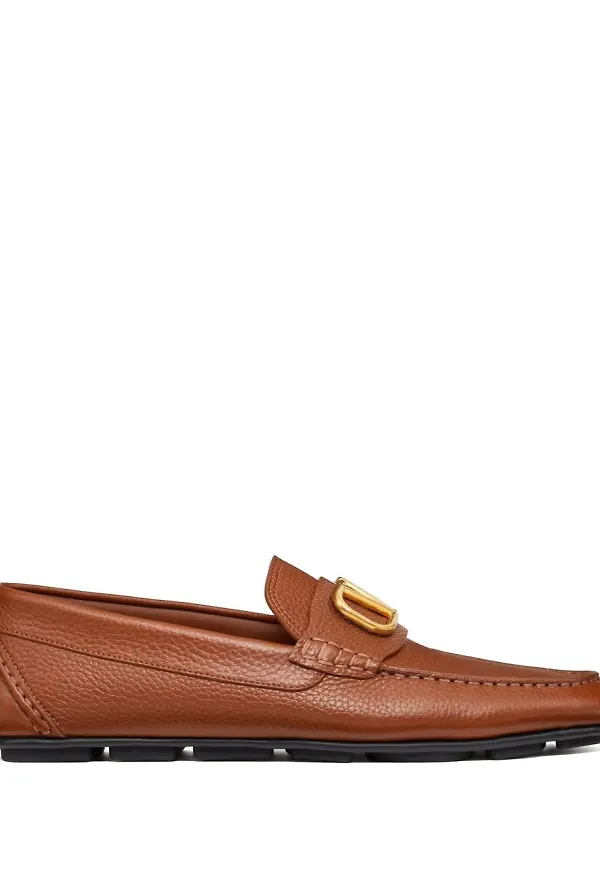 Valentino Garavani VLOGO slip on-loafers - Brun