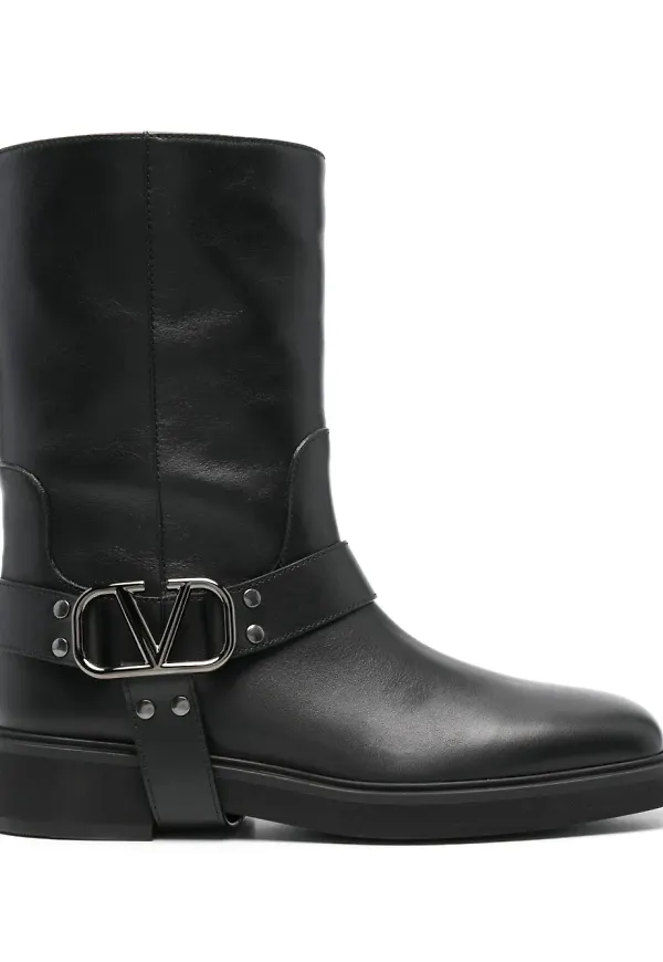 Valentino Garavani VLogo stövletter 30 mm - Svart