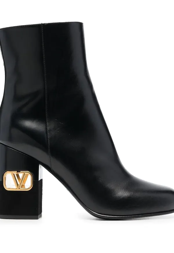 Valentino Garavani VLOGO stövletter 90 mm - Svart