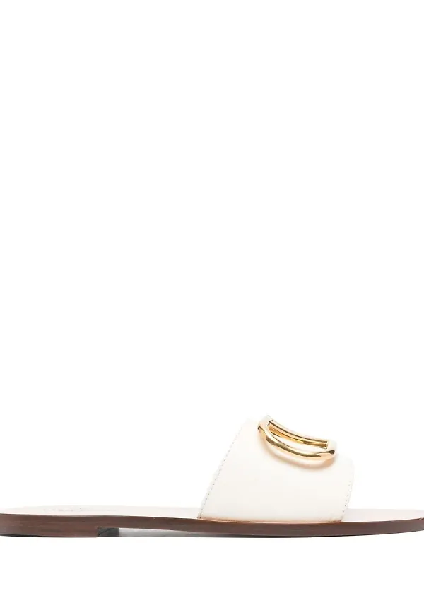 Valentino Garavani VLOGO toffelsandaler - Vit