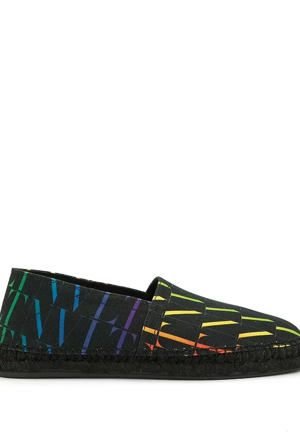 Valentino Garavani VLTN espadrillos med logotyp - Svart