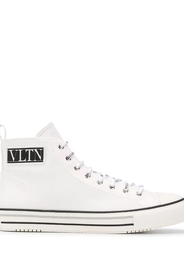 Valentino Garavani VLTN höga sneakers - Vit