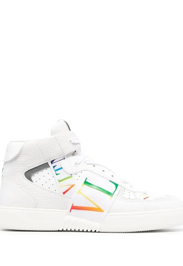 Valentino Garavani VLTN höga sneakers - Vit