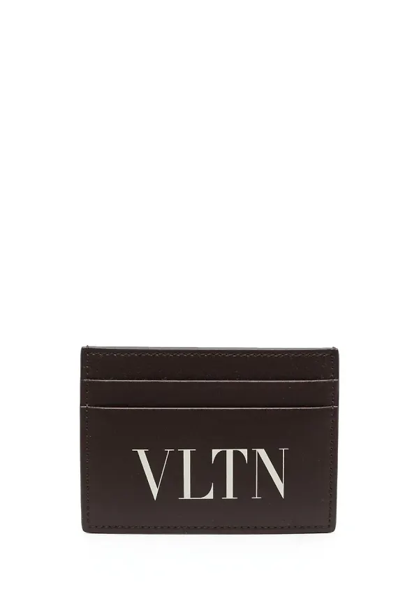 Valentino Garavani VLTN kortfodral - Brun