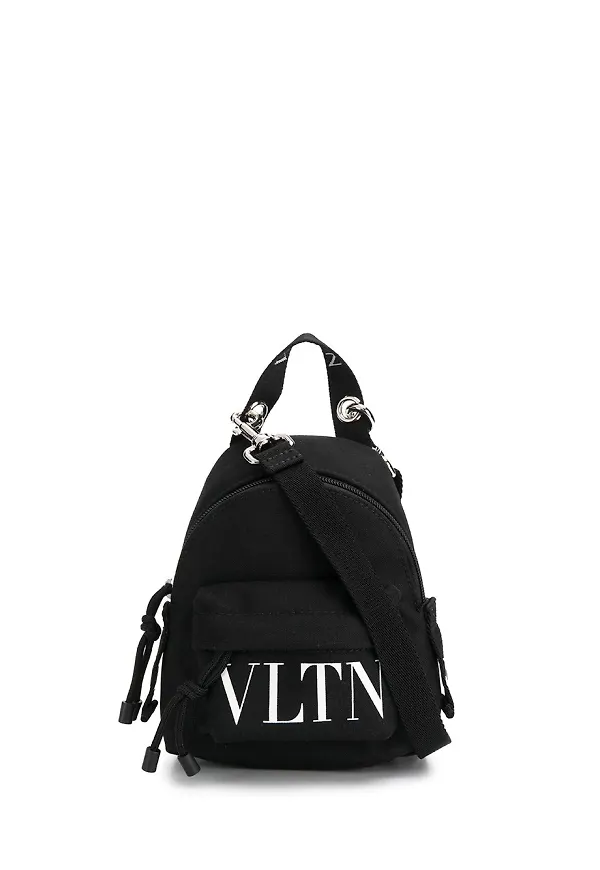 Valentino Garavani VLTN liten axelremsväska - Svart