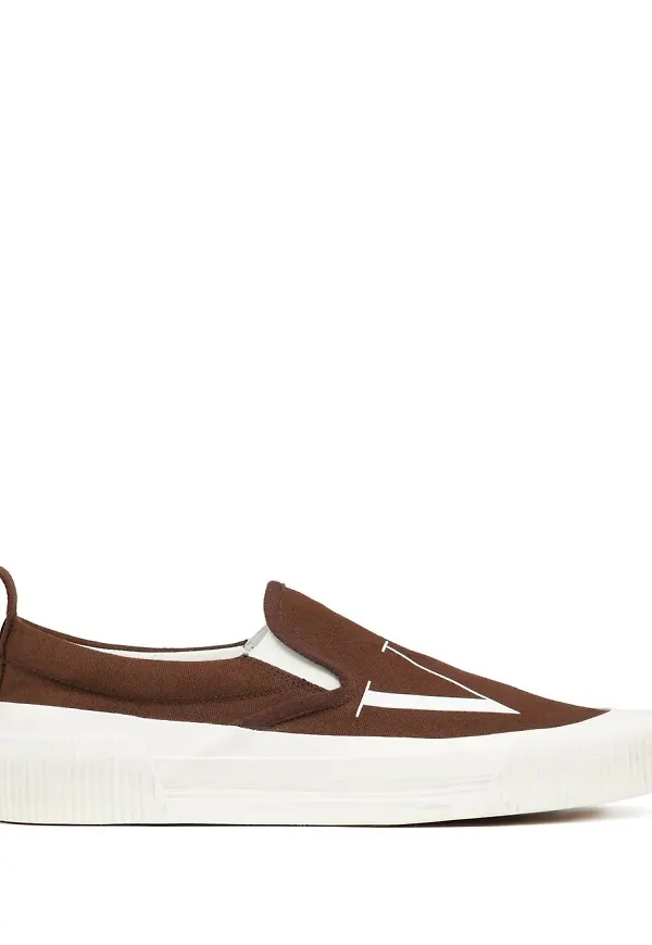Valentino Garavani VLTN slip on-sneakers - Brun