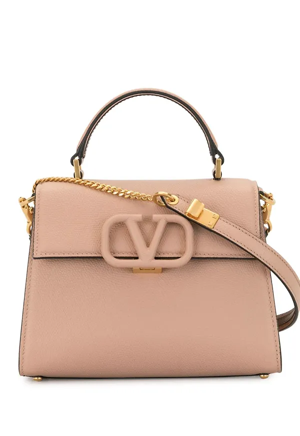 Valentino Garavani VSLING liten tote-väska - Neutral