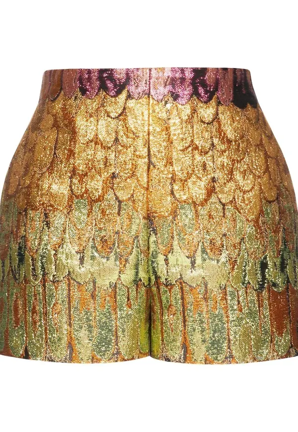 Valentino Golden Wings shorts - Guldfärgad