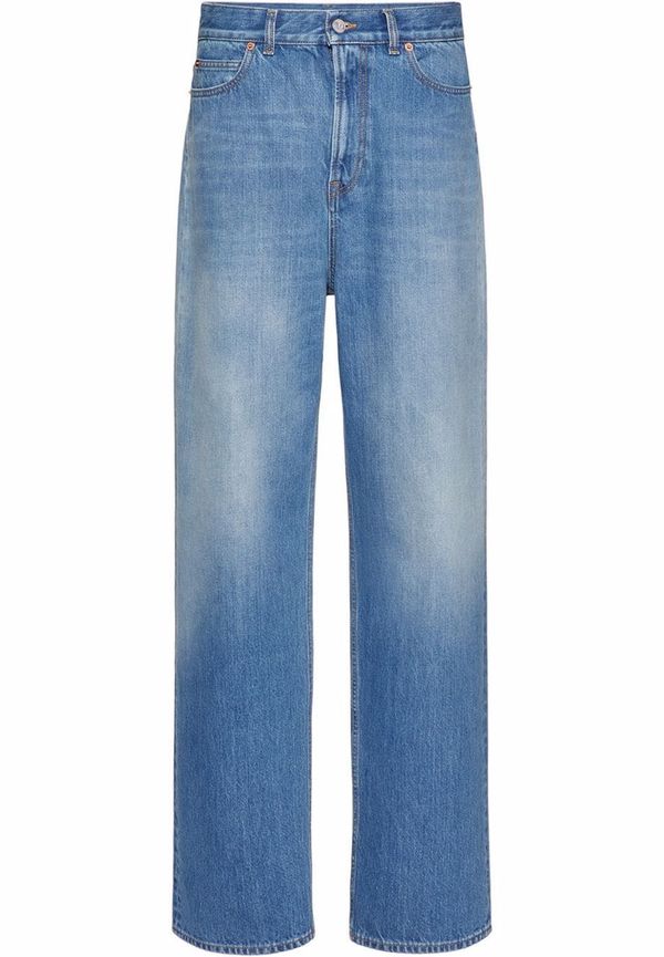 Valentino jeans med logotypmärke - Blå