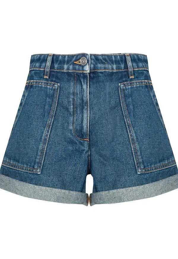 Valentino jeansshorts - Blå