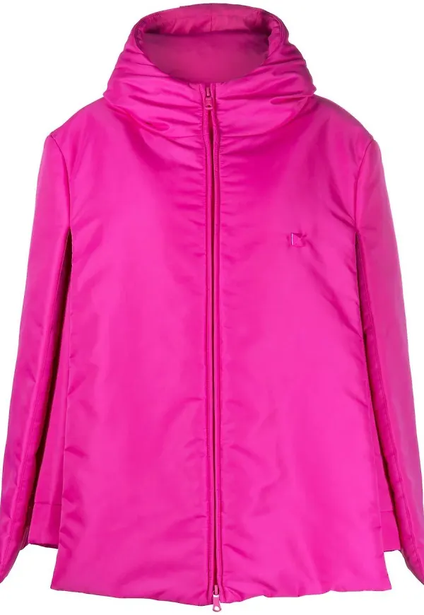 Valentino kort kappa med nitar - Rosa