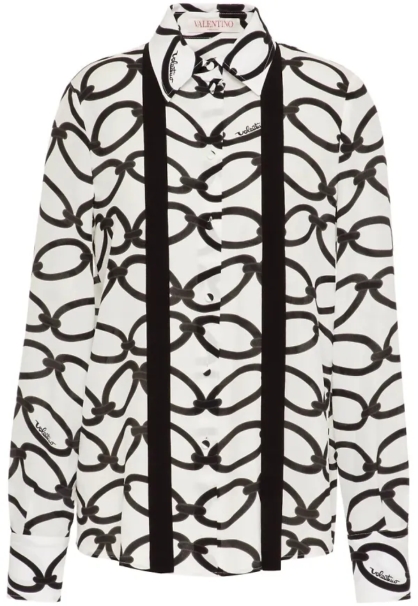 Valentino långärmad blus - Vit