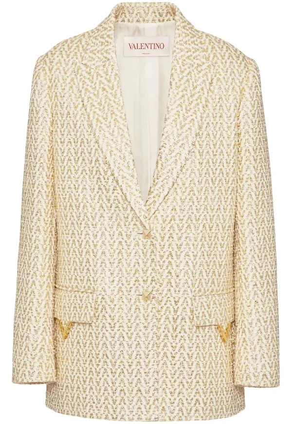 Valentino Optical Valentino shorts - Guldfärgad