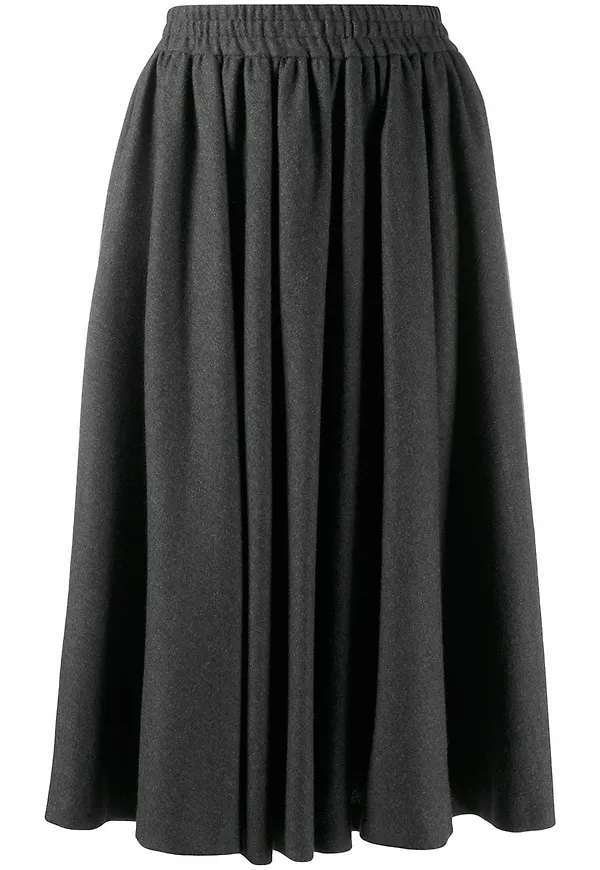 Valentino Pre-Owned midikjol från 1980-talet - Grå