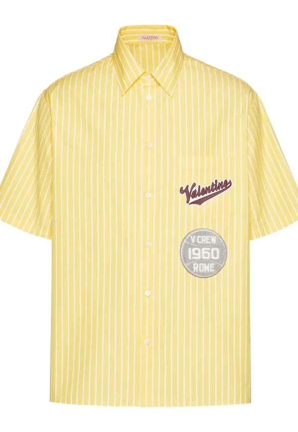 Valentino randig skjorta - Gul