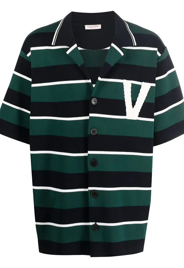 Valentino randig sweatshirt - Blå