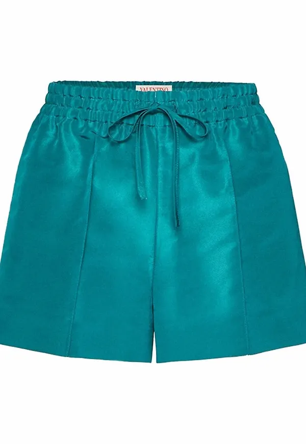 Valentino shorts med dragsko - Grön
