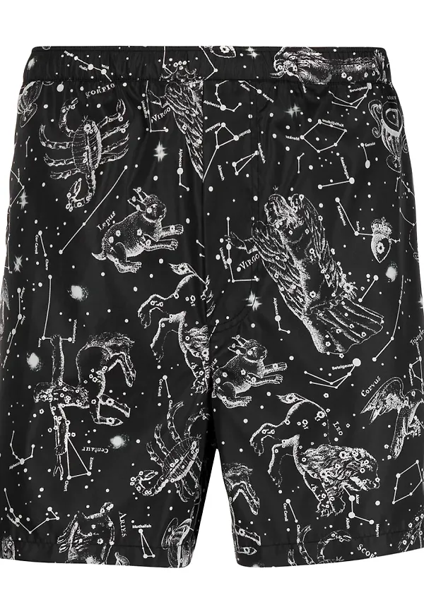 Valentino shorts med stjärntecken - Svart