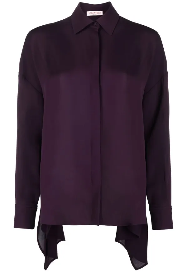 Valentino skjorta med panel - Lila