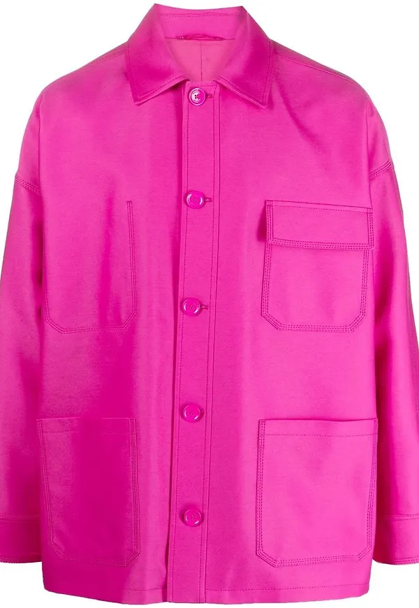 Valentino skjortjacka med stygndetalj - Rosa