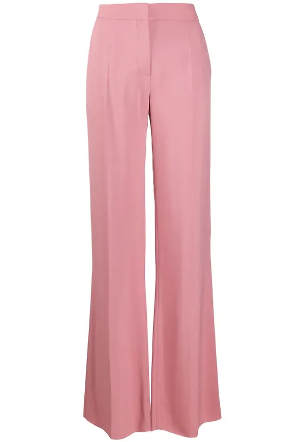Valentino skräddade utsvängda byxor - Rosa
