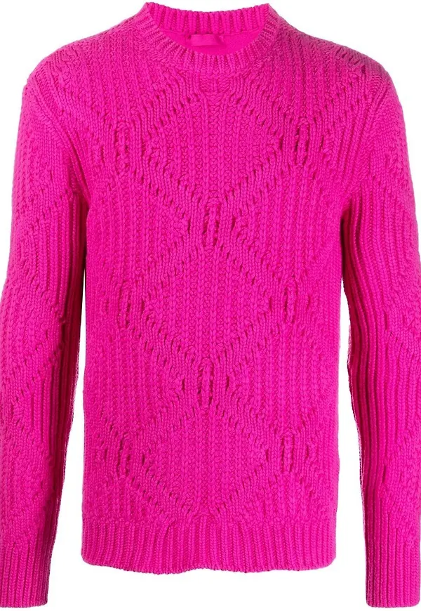 Valentino stickad tröja - Rosa