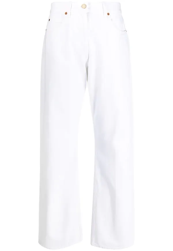 Valentino straight-jeans - Vit