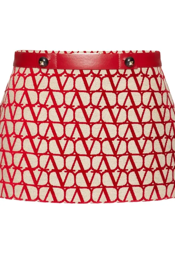 Valentino Toile Iconographe minikjol - Röd