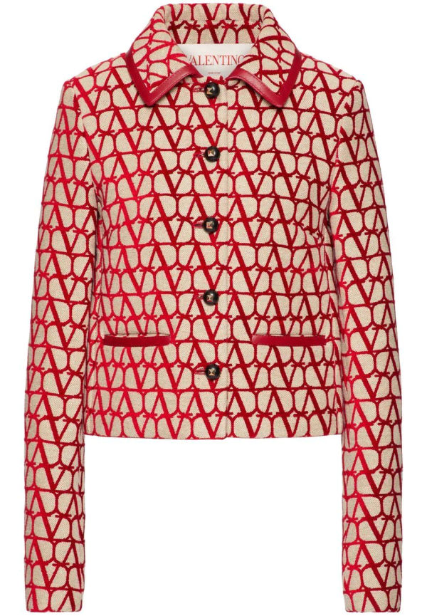 Valentino Toile Iconographe tunn jacka - Röd
