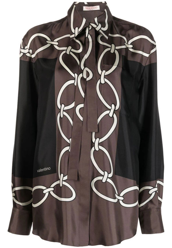 Valentino Valentino Chain 1967 blus - Grå