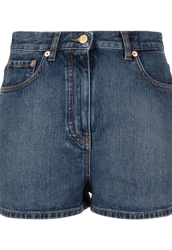 Valentino VGOLD jeansshorts - Blå