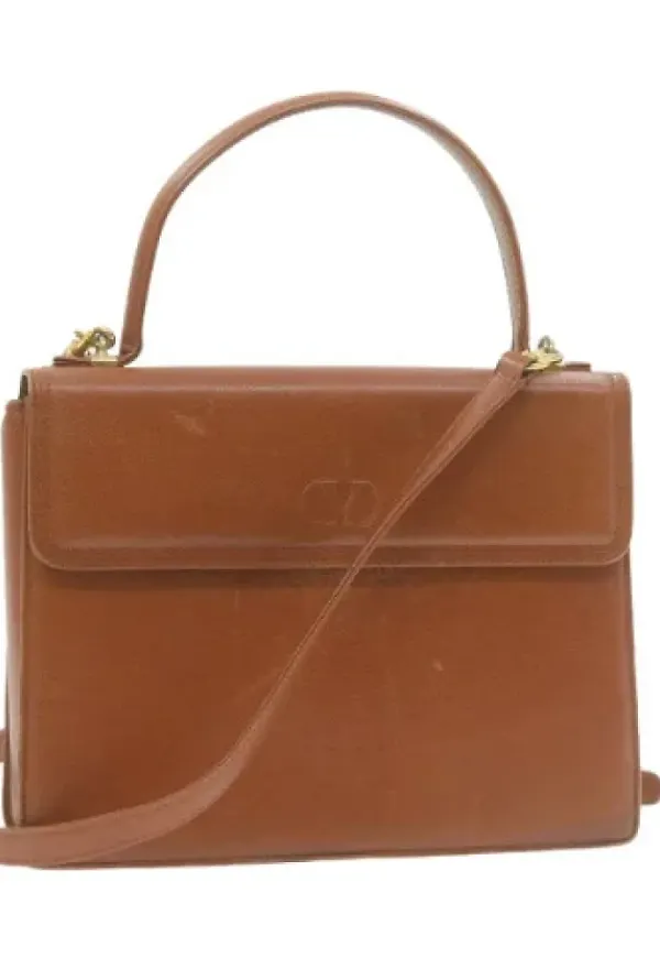 Valentino Vintage Pre-owned Läder handvskor Brun, Dam