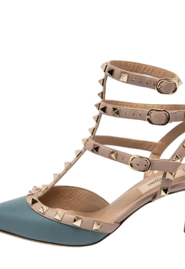 Valentino Vintage Pre-owned Läder klackskor Blå, Dam