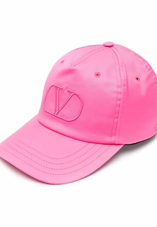 Valentino VLogo broderad keps - Rosa
