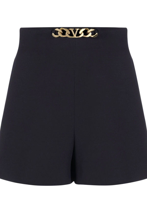 Valentino VLogo finshorts med kedja - Blå