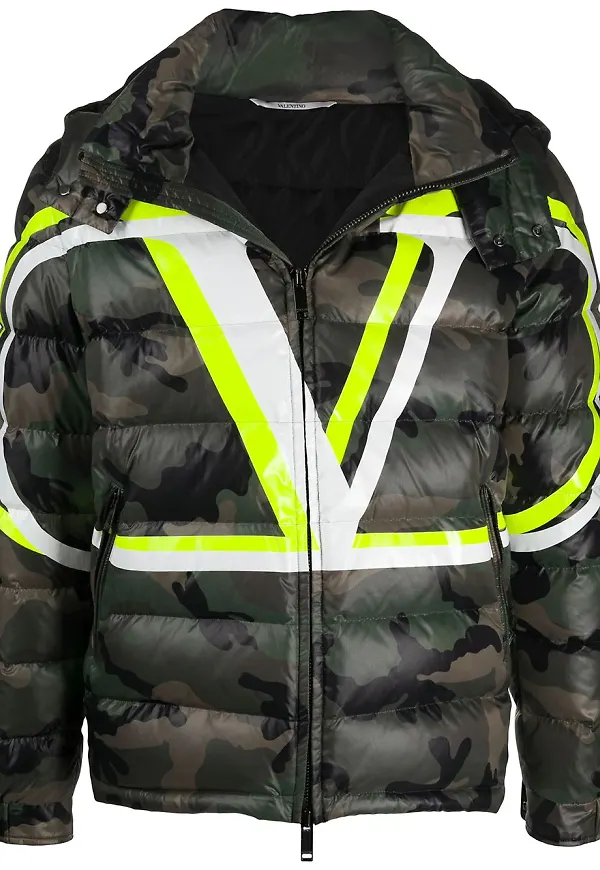 Valentino VLOGO quiltad puffjacka - Grön