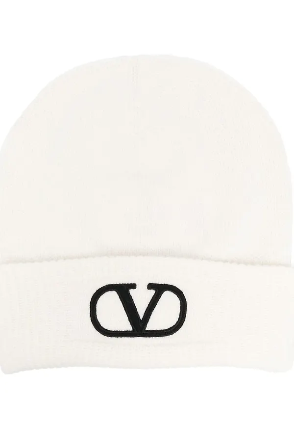 Valentino VLogo Signature ullmössa - Vit