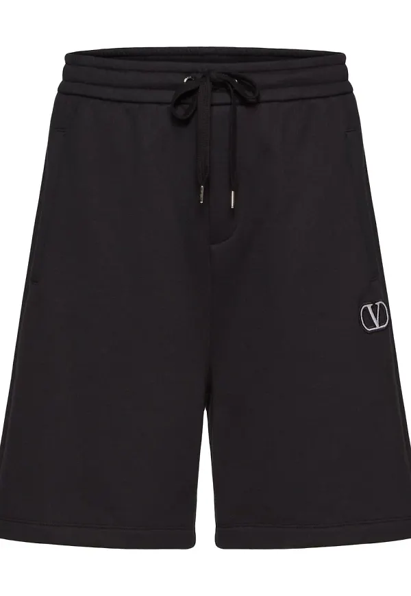Valentino VLOGO träningsshorts - Svart